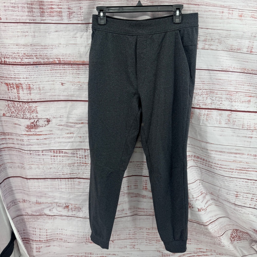 Lululemon City Sweat Joggers Mens Medium Heathered Gray French Terry Gym Workout